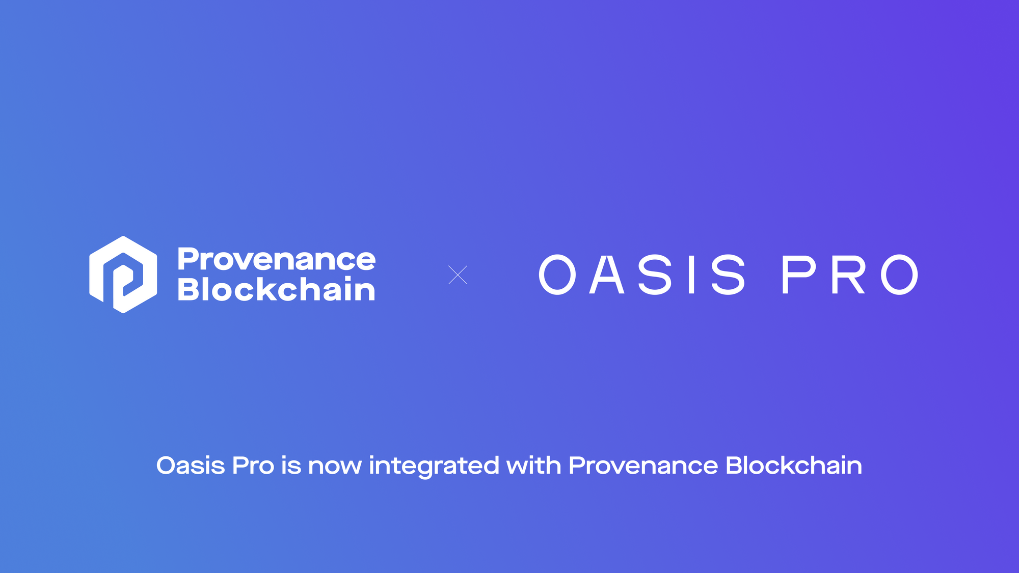 Oasis Pro Integrates with Provenance Blockchain To Drive Adoption of Tokenized Real-World Assets
