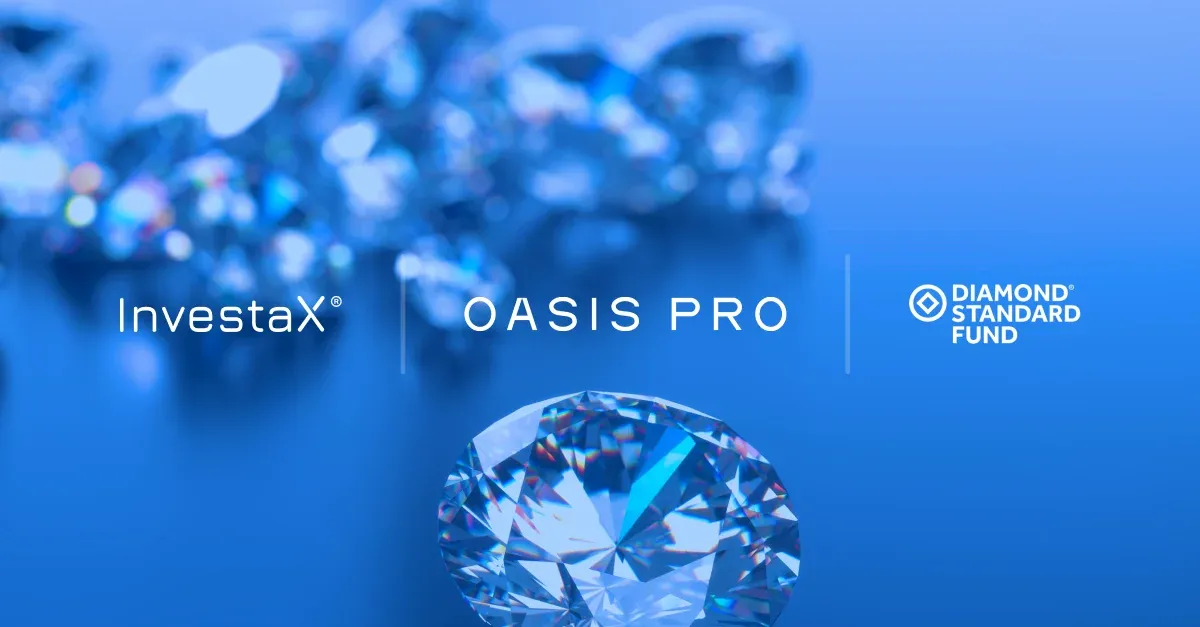 DIAMOND STANDARD FUND, OASIS PRO INC. AND INVESTAX JOIN HANDS TO MAKE DIAMONDS AN INVESTABLE ASSET CLASS IN ASIAN MARKETS